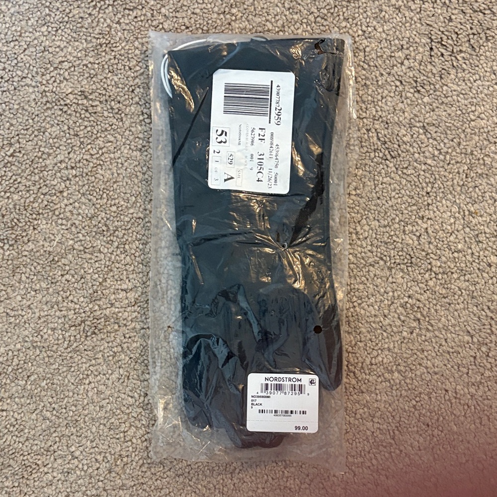 Nordstrom Black Gloves